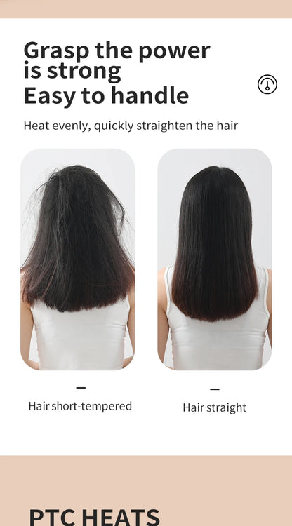 Electric Hot Comb Quick Hair Straightener with Anti-Scalding Feature - Smarsty