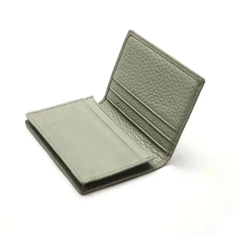 Genuine Leather Business Card Holder Name Card Case Credit Card Wallet for Men & Women