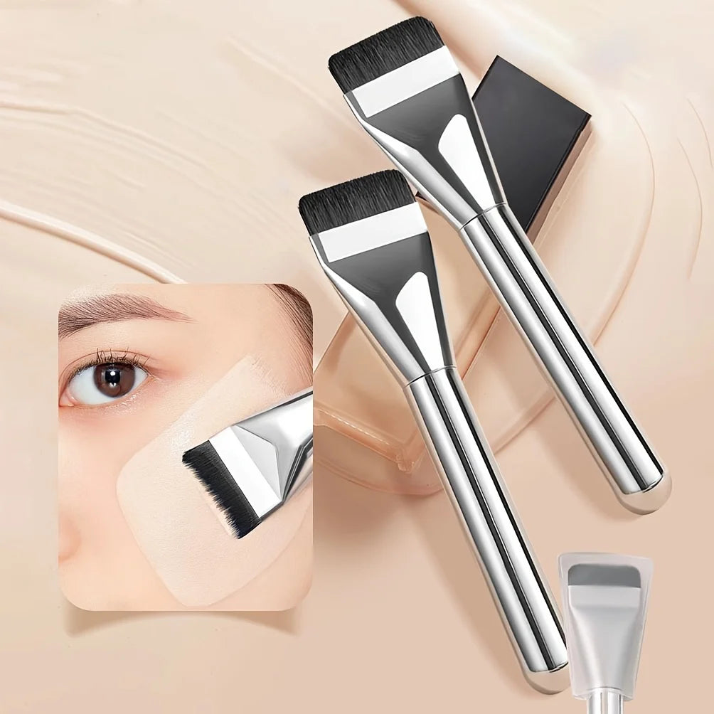 Ultra-thin Flat Foundation Brush for Seamless Makeup Application - Smarsty