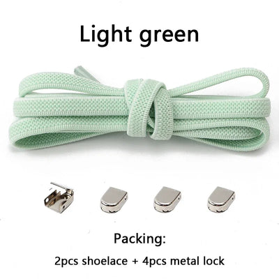 No Tie Shoe Laces Flat Elastic Shoelaces for Sneakers Tieless Shoelace Expand Shoestrings One Size Fits All Adult and Kids Shoes - Smarsty