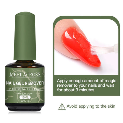 Magic Fast Nail Gel Polish Remover 15ml Soak Off - Smarsty