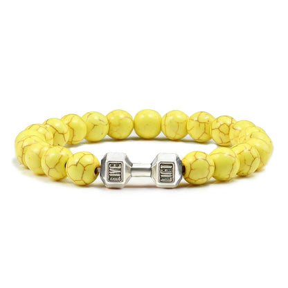 Natural Volcanic Stone Bracelet for Fitness Enthusiasts - Smarsty
