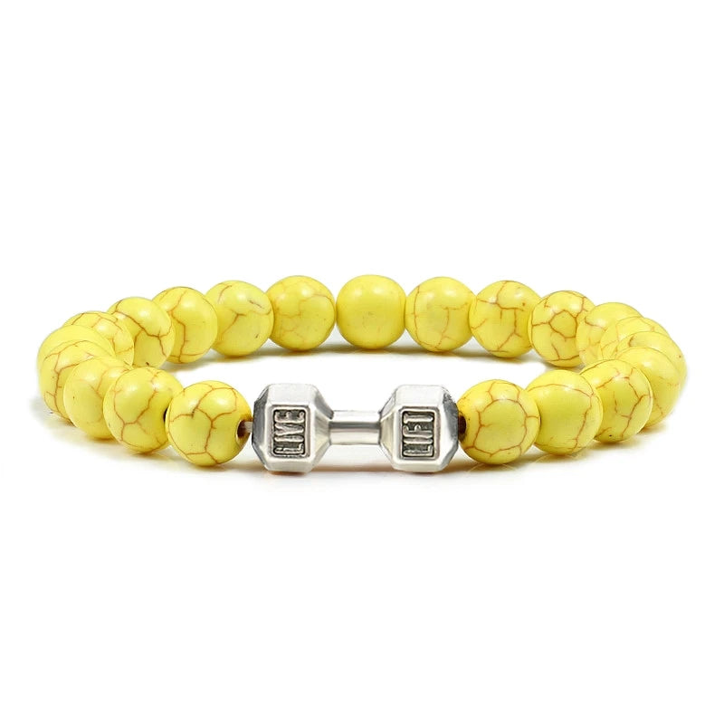 Natural Volcanic Stone Bracelet for Fitness Enthusiasts - Smarsty