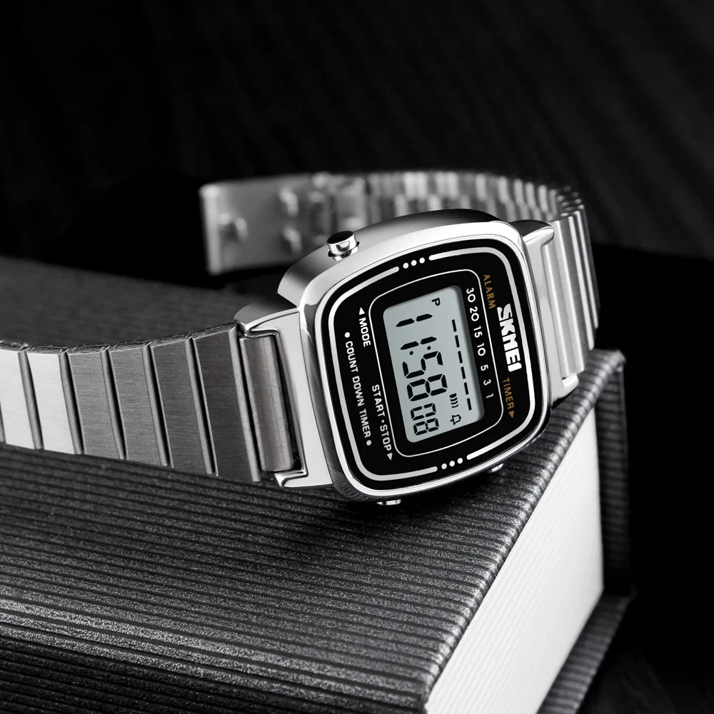 SKMEI 1901 Luxury Waterproof Digital Women's Watch - Smarsty