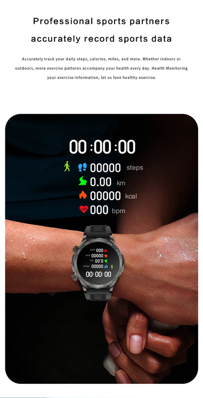 Bluetooth Call Smart Watch For Men With GPS Waterproof - Smarsty
