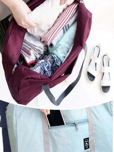 Foldable Travel Duffel Bag Lightweight Carry On For Women - Smarsty