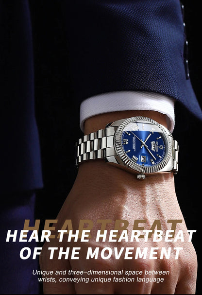 BINBOND Men's Waterproof Quartz Watch with Luminous Features - Smarsty