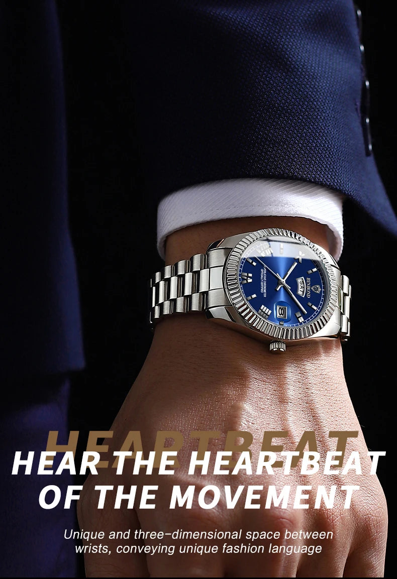 BINBOND Men's Waterproof Quartz Watch with Luminous Features - Smarsty