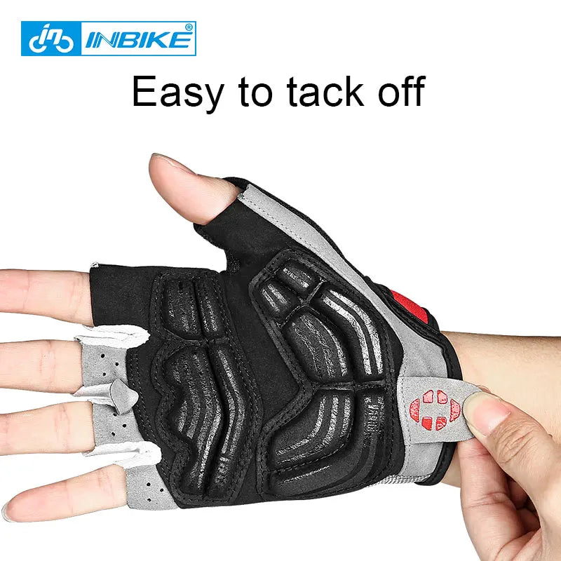 INBIKE Shockproof Gel Cycling Gloves Half Finger - Smarsty