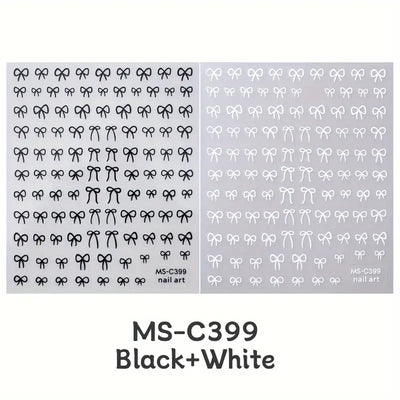 Mini Bowknot Nail Art Stickers for Creative Decoration - Smarsty