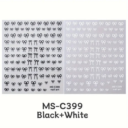 Mini Bowknot Nail Art Stickers for Creative Decoration - Smarsty