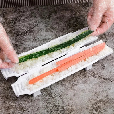 DIY Cylinder Sushi Making Machine Quick Sushi Bazooka Japanese Rolled Rice Meat Mold Rice Ball Mold  Kitchen Bento Accessories - Smarsty