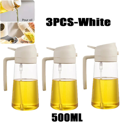 200/300/500ml Oil Spray Bottle BBQ Cooking Olive Oil Sprayer Plastic Baking Oil Spray Empty Bottle Vinegar Bottle Or  Oil brush - Smarsty