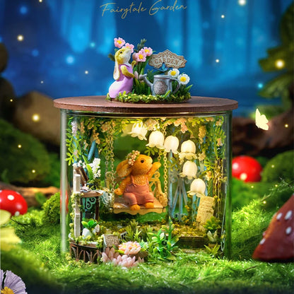 Mini DIY Kit For Doll House Making And Assembling Room Models Toys Home And Bedroom Decorations With Furniture Wooden Crafts by Smarsty