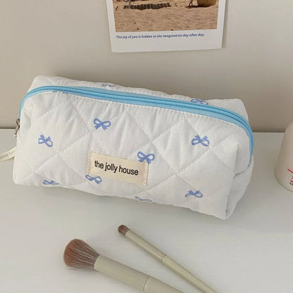Cherry Print Makeup Bag Cosmetic Tote Organizer For Travel - Smarsty