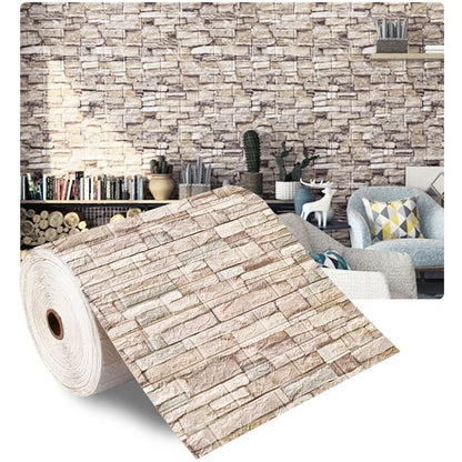 Self-Adhesive 3D Brick Wallpaper for Stylish Decor - Smarsty