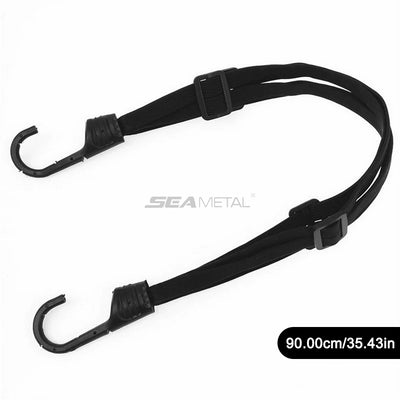 SEAMETAL Motorcycle Back Seat Helmet Strips Elastic Rope Motorcycle Helmet Fixed Strap Adjustment Fix Rope Goods Strap 60cm/90cm - Smarsty