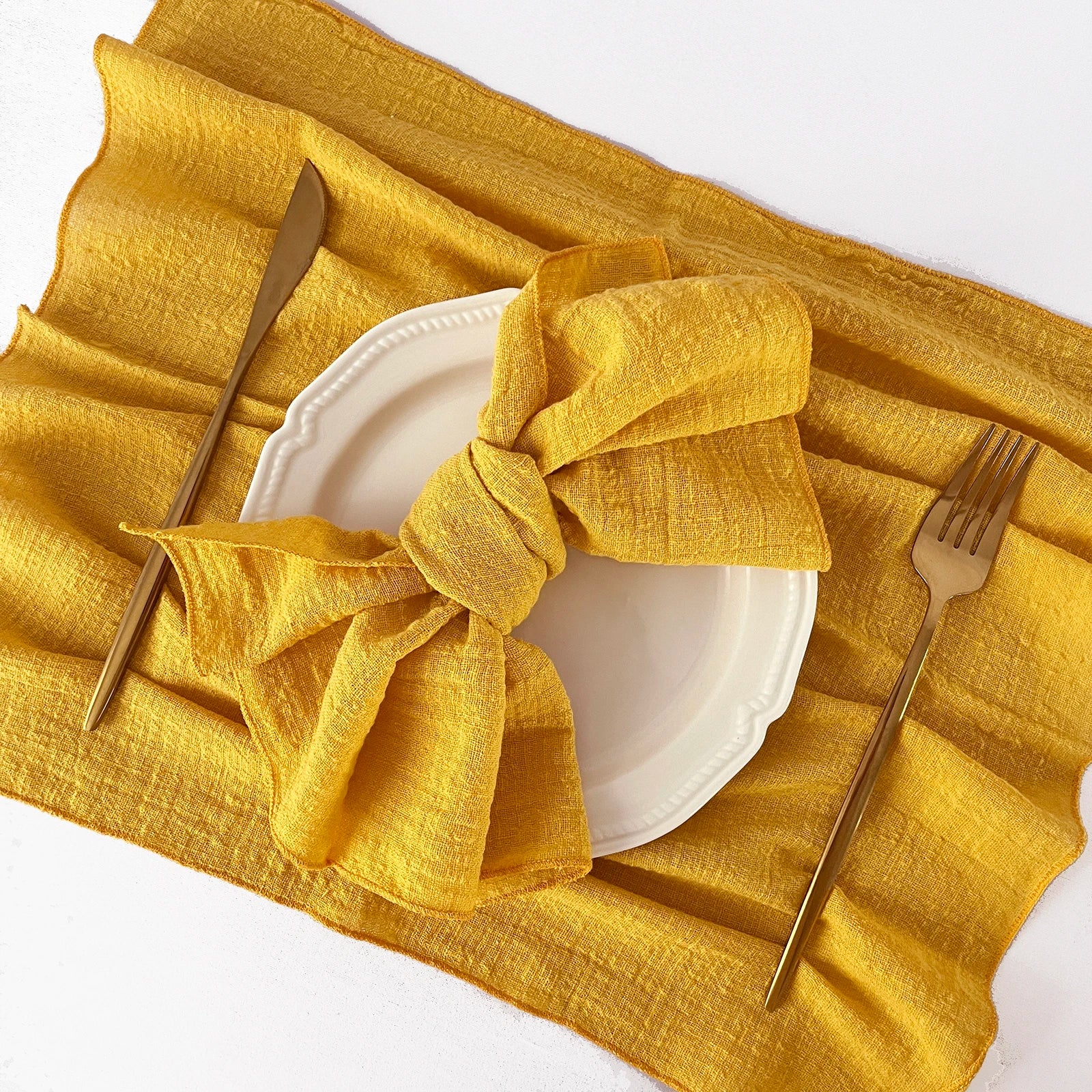 Set of 6 Cotton Dinner Napkins for Elegant Table Decor - Smarsty