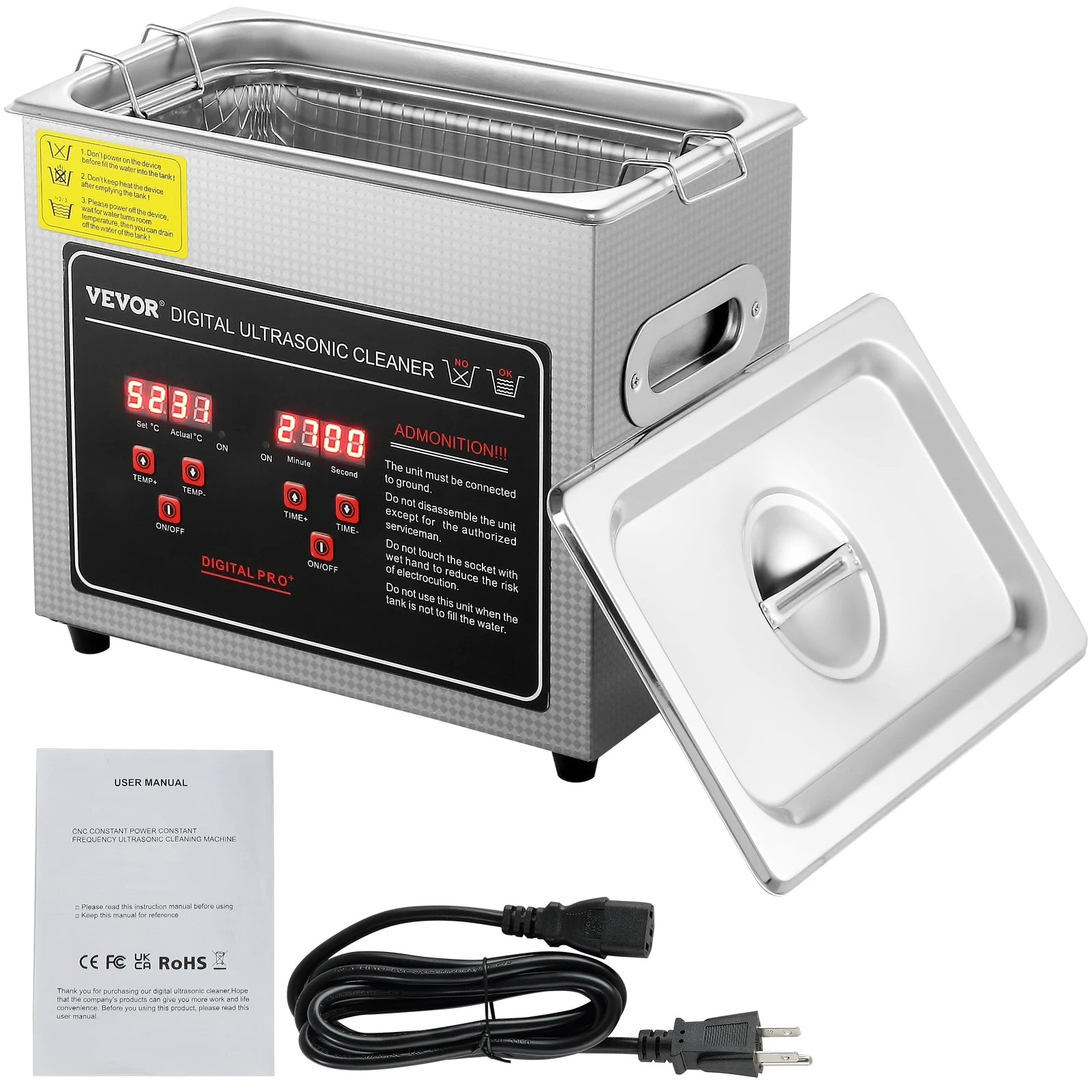SucceBuy 2L 3L 6L 10L 22L 30L Ultrasonic Cleaner Stainless Steel Portable Cleaning Washing Machine Ultrasound Home Appliance - Smarsty
