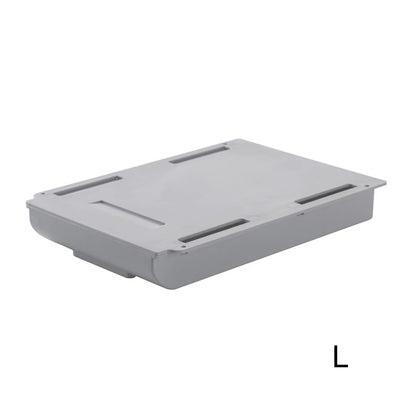 Storage Rack Self Stick Pencil Tray Desk Table Storage Drawer Organizer Box Under Desk Stand Self-Adhesive Under-Drawer Storage by Smarsty