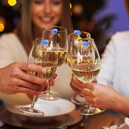 Silicone Wine Glass Markers for Easy Party Identification - Smarsty