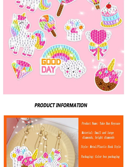 Children's Cartoon Unicorn Diamond Painting Craft Set - Smarsty