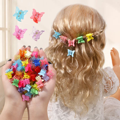 Colorful Mini Butterfly Hair Clips Secure Hold For Girls - Smarsty
