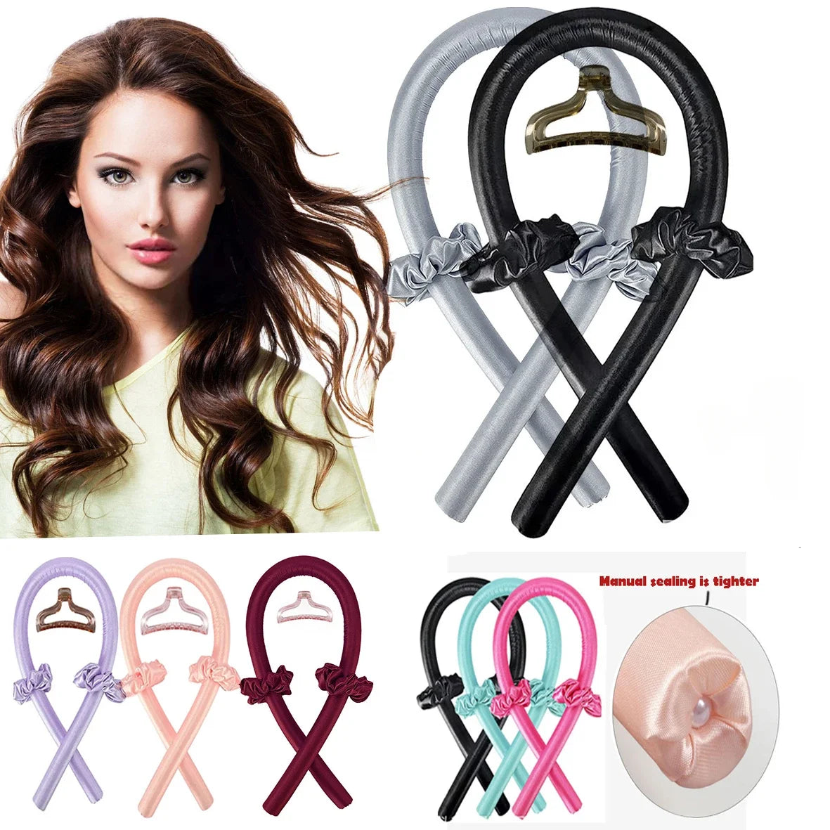 Heatless Curling Rod Headband for Effortless Silk Curls - Smarsty