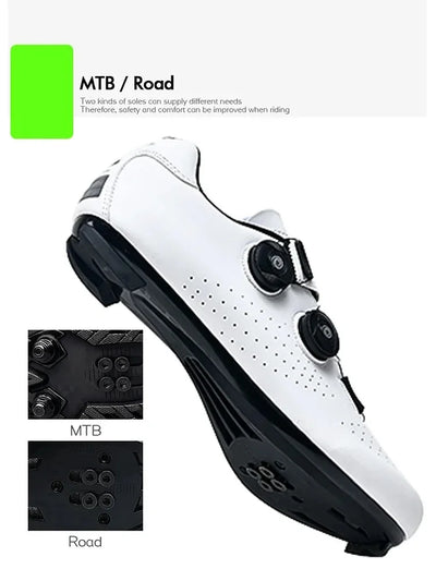Cycling Sneaker MTB Men Sport Road Bike Boots Flat Racing Speed Sneakers Trail Mountain Bicycle Footwear Spd Pedal Cycling Shoes by Smarsty
