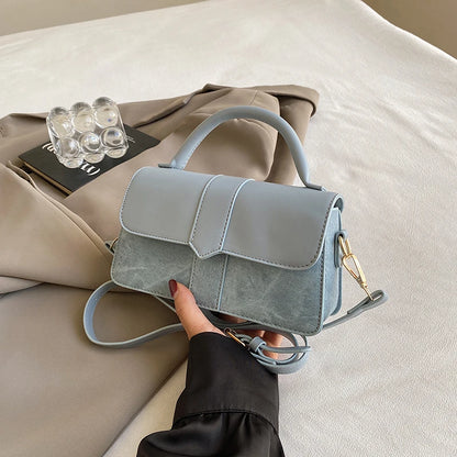 Versatile PU Leather Shoulder Bag For Women Square Satchel - Smarsty