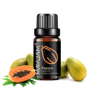 MAYJAM Fruit Essential Oil 10ml Cherry Banana Papaya Grape Litchi Guava Kiwifruit Pear Fig Fragrance Oil for Diffuser Candle - Smarsty
