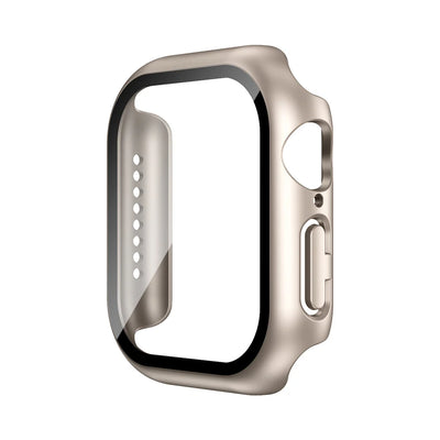 Tempered Glass+Case For Apple Watch 38mm 40mm 41mm 42mm 44mm 45mm 46mm Screen Protector Protective Cover iWatch 10 8 7 9 6 SE 5 - Smarsty