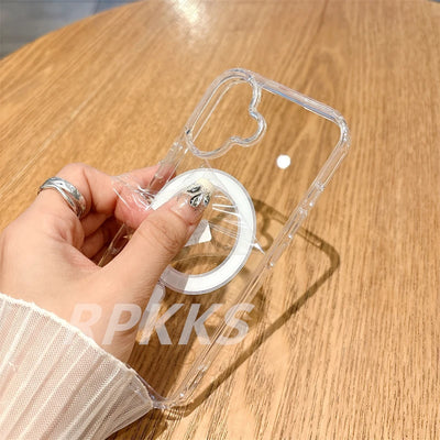 Transparent MagSafe Case for iPhone Crystal HD Shockproof - Smarsty