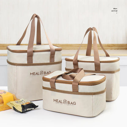 Insulated Lunch Bag With Waterproof Shoulder Strap - Smarsty