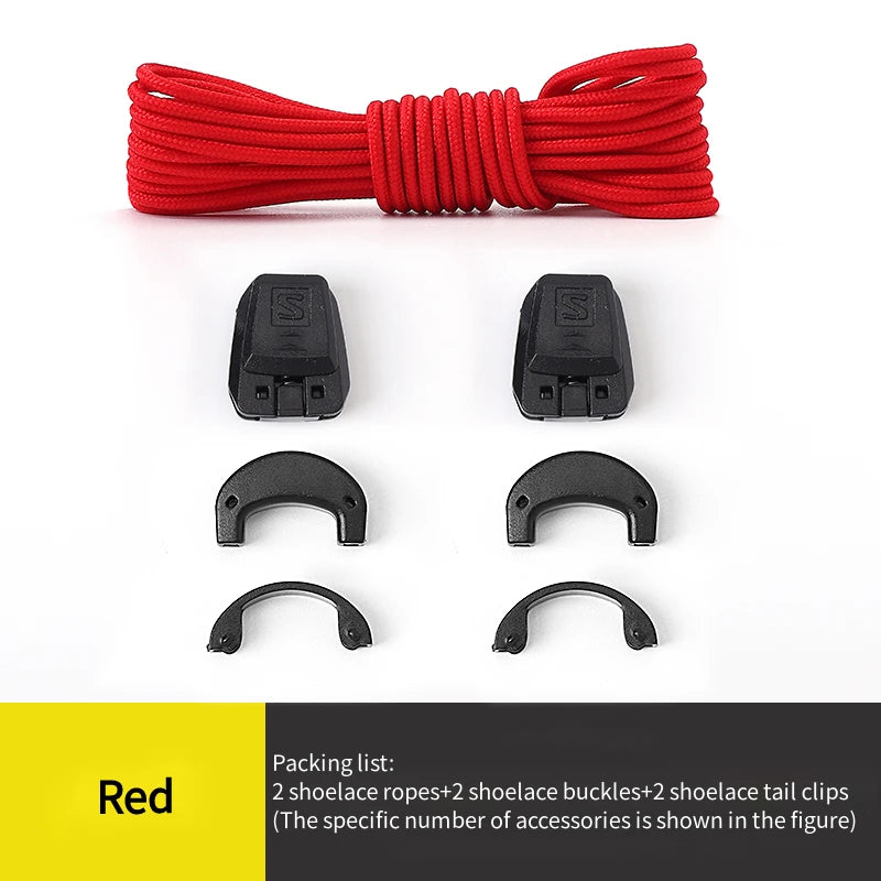 No tie Shoelaces Round Tennis Shoe laces Without ties Adult Kids Fashion Outdoor Running Sneakers Laces Shoes Accesories - Smarsty