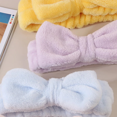Coral Fleece Wash Face Headband Absorbent Waterproof - Smarsty