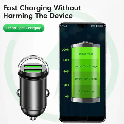 Dual USB Car Charger Quick Charge 200W Fast Charging - Smarsty
