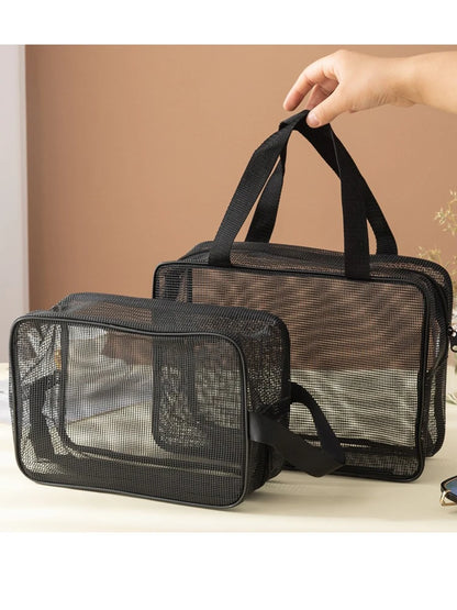 Mesh Shower Caddy Tote Bag Cosmetic Storage Organizer Large - Smarsty