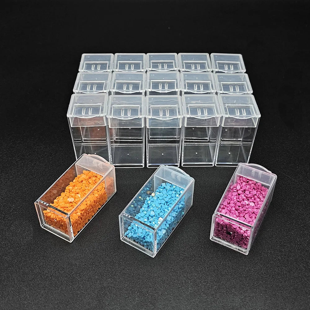 5D DIY Diamond Painting Tools Accessories Storage Box Container Diamond Embroidery Accessories Drill Box Mosaic Container Case - Smarsty