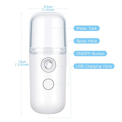 Portable Mini Facial Steamer for Deep Skin Hydration - Smarsty