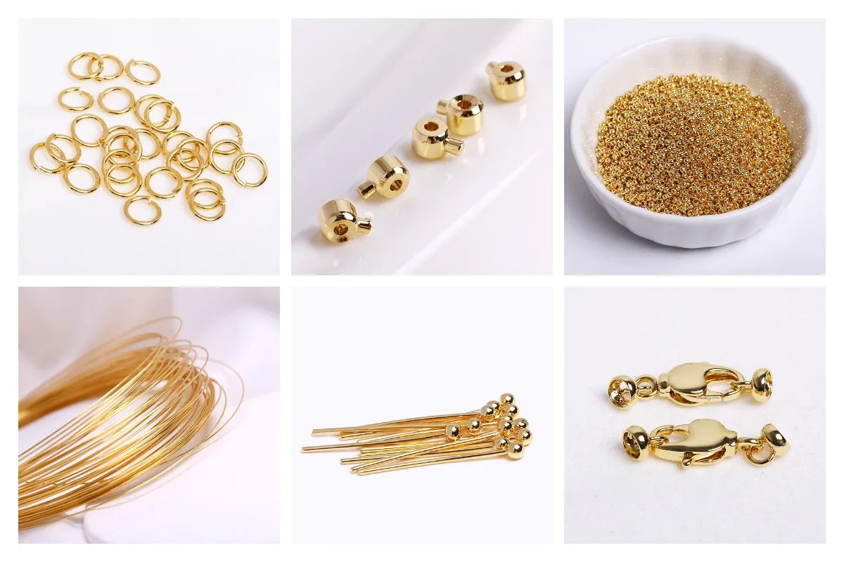 5M 18K Gold Plated Copper Wire For Handmade Jewelry Making - Smarsty