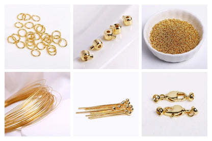 5M 18K Gold Plated Copper Wire For Handmade Jewelry Making - Smarsty