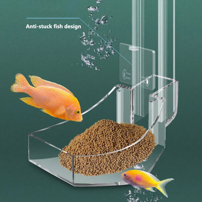 Transparent Acrylic Aquarium Fish Feeder Tube Design - Smarsty