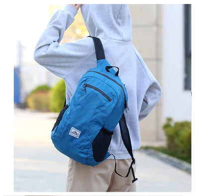 18L Portable Foldable Backpack Folding Mountaineering Bag Ultralight Outdoor Climbing Cycling Travel Knapsack Hiking Daypack by Smarsty