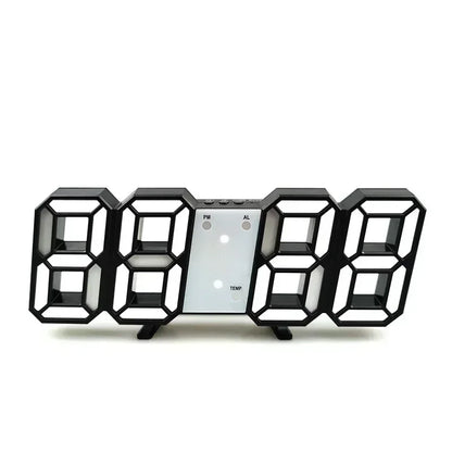 3D LED Digital Alarm Clock with Temperature Display - Smarsty