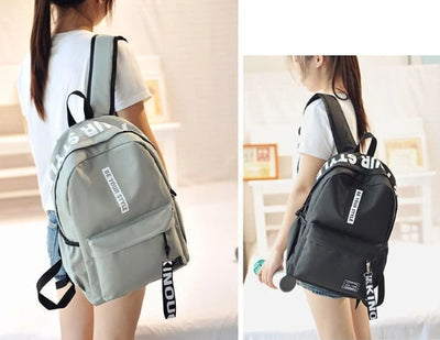 Fashion trend backpack backpack for men and women junior high school high school student bag large capacity korean version of th - Smarsty