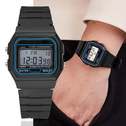 Fashion Sports Men's Digital LED Wristwatch with Silicone Band - Smarsty