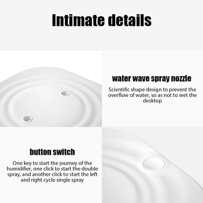 USB Humidifier with Double Spray and LED Light - Smarsty