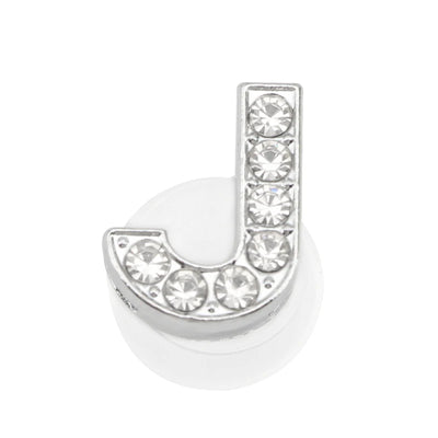 1PC Shoe Charms Glitter Rhinestone Letter Crystal Alphabet Shoes Charm Decorations Jewelry Slider Bracelet Wristbands Accessorie - Smarsty