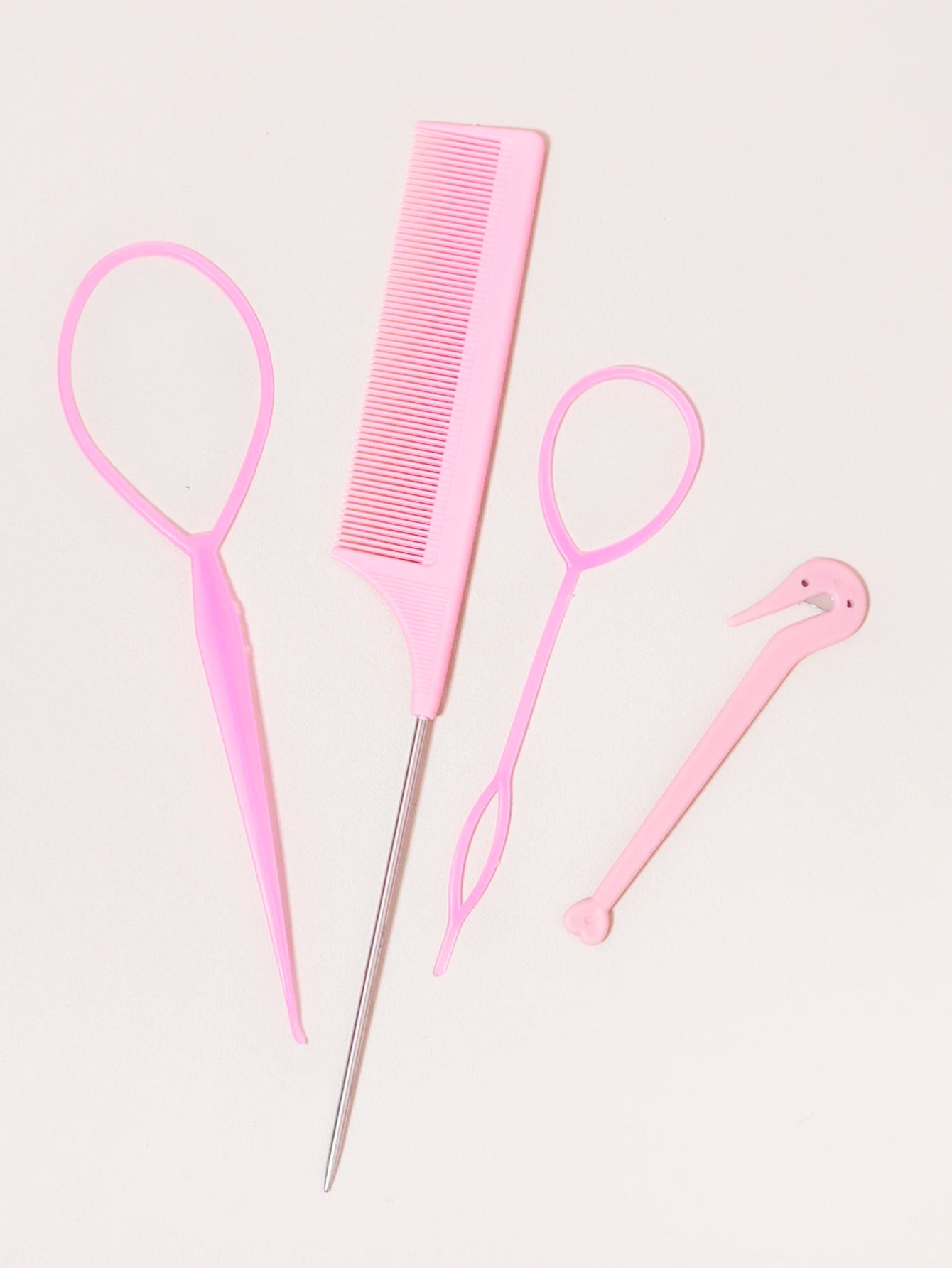 4-Piece Hair Styling Accessories Set with Braid Tool - Smarsty